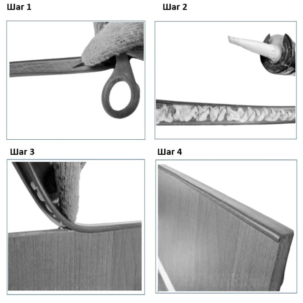 Кромка белая для плиты ЛДСП 16 мм П-профиль