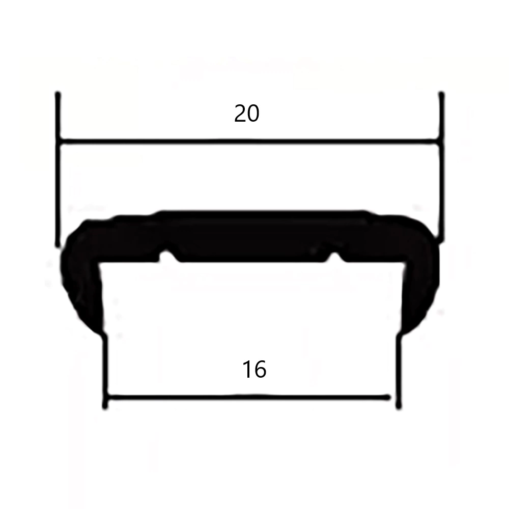 Кромка белая для плиты ЛДСП 16 мм П-профиль