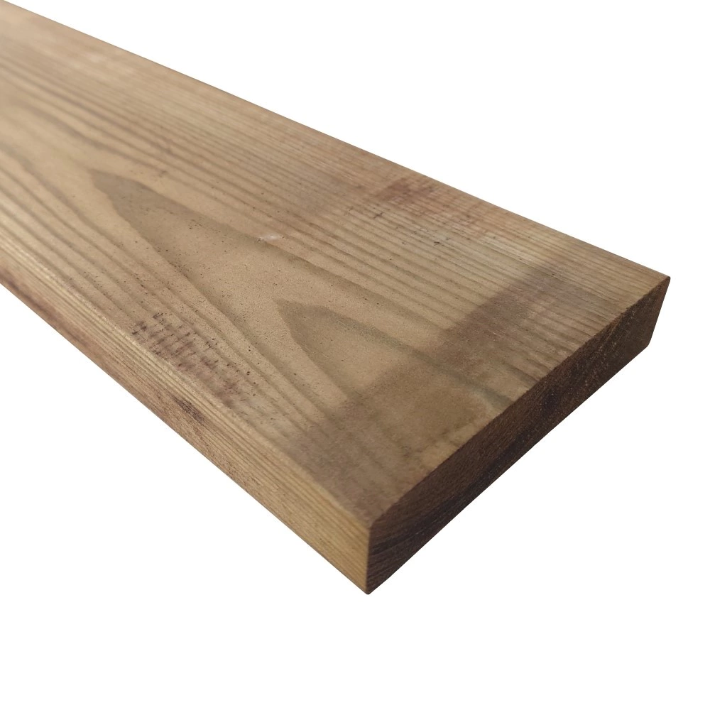 Доска сухая строганая профилированная импрегнация 20х96х2000 мм хвоя сорт АВ коричневая