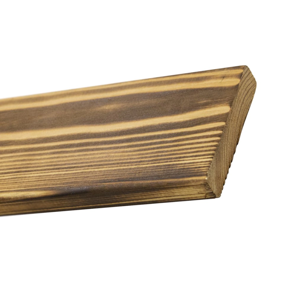 Рейка строганая профилированная 15х70х2000 мм сосна обожженная сорт АВ