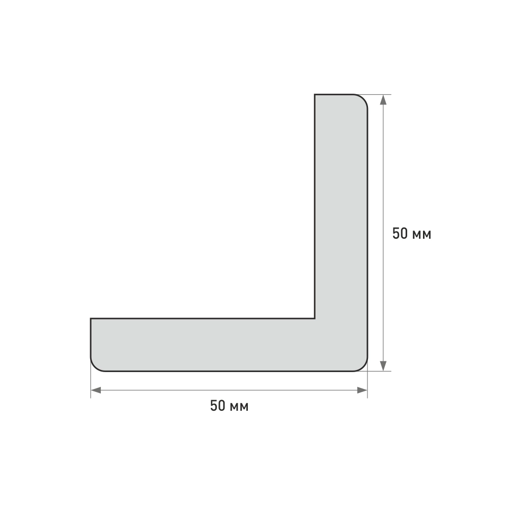 Уголок 50х50х1000 мм сосна