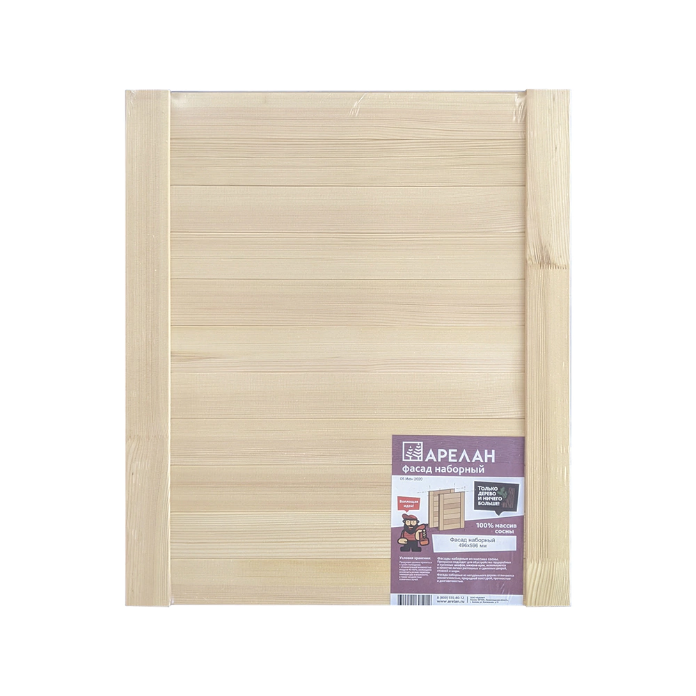 Фасад мебельный наборный 496х596х18 мм сосна сорт Экстра