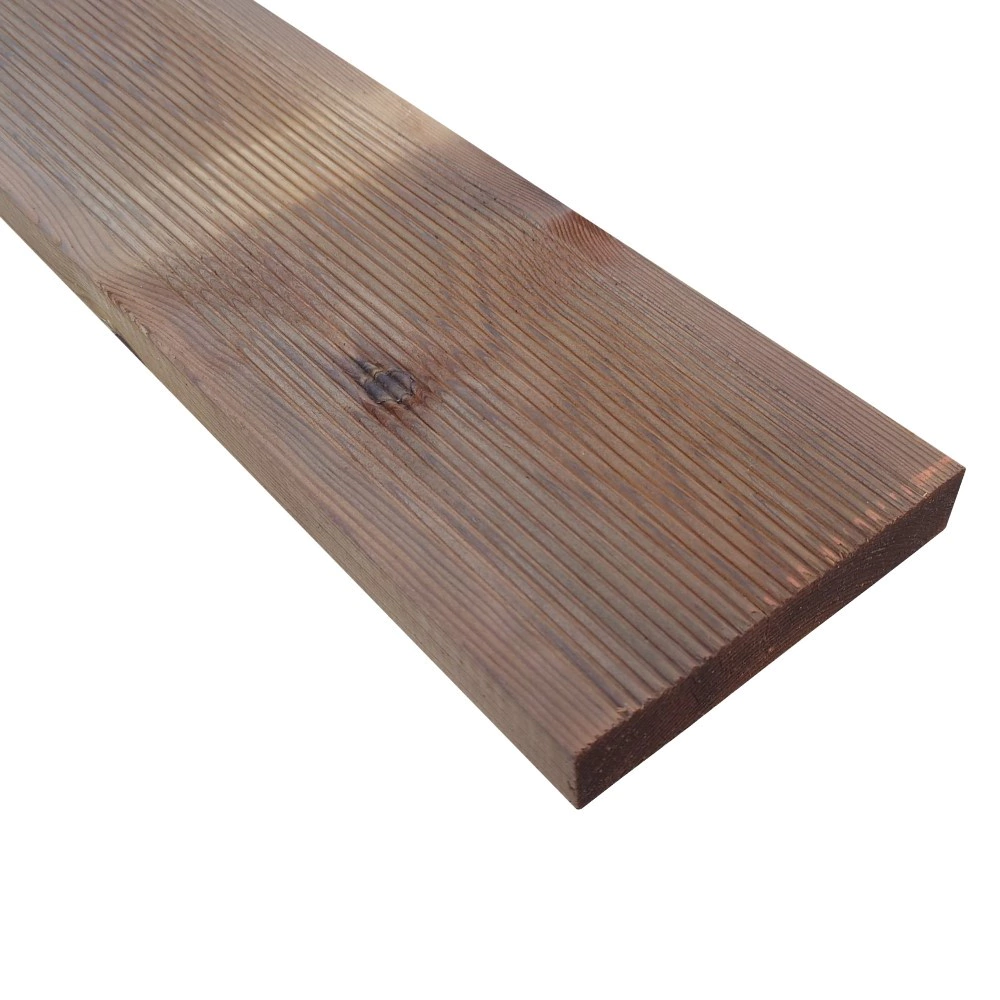 Террасная доска импрегнация коричневая 27х146х2000 мм хвоя сорт АВ 0,292 м2