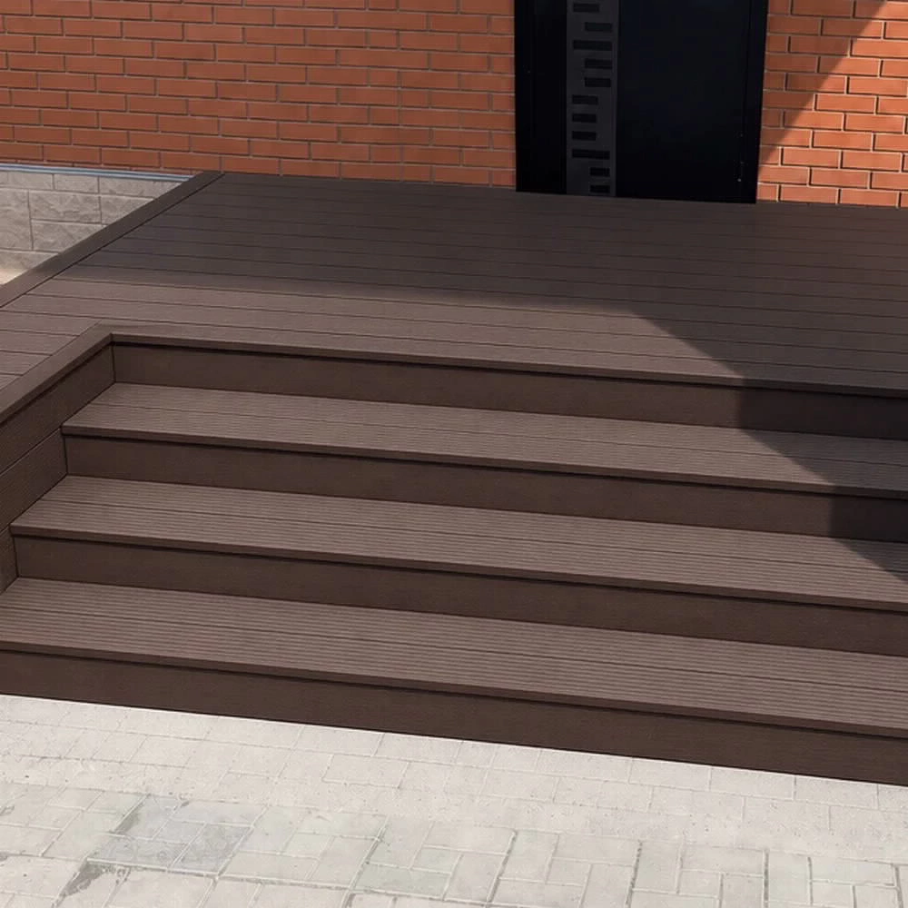 Ступень ДПК 21х320х3000 мм коричневый TERRADECK Вельвет
