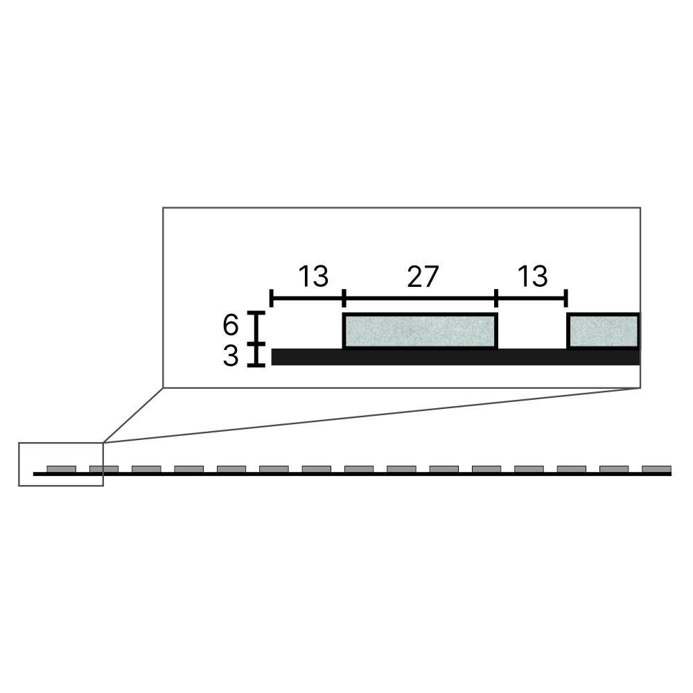 Акустическая панель STELLA черный войлок Белый 2780х600х9 мм рейки МДФ шт