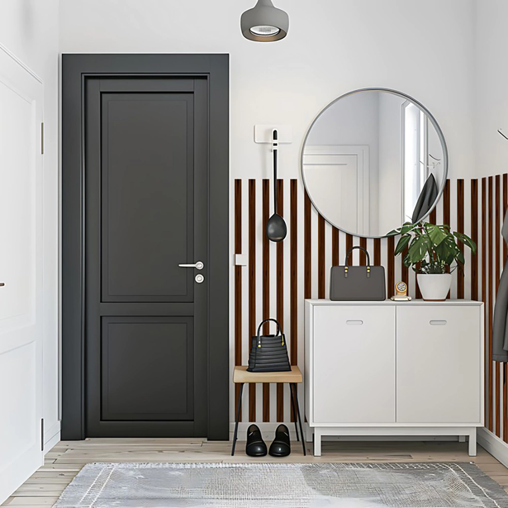 Рейка интерьерная ПВХ 2700х30х20 мм Махагон