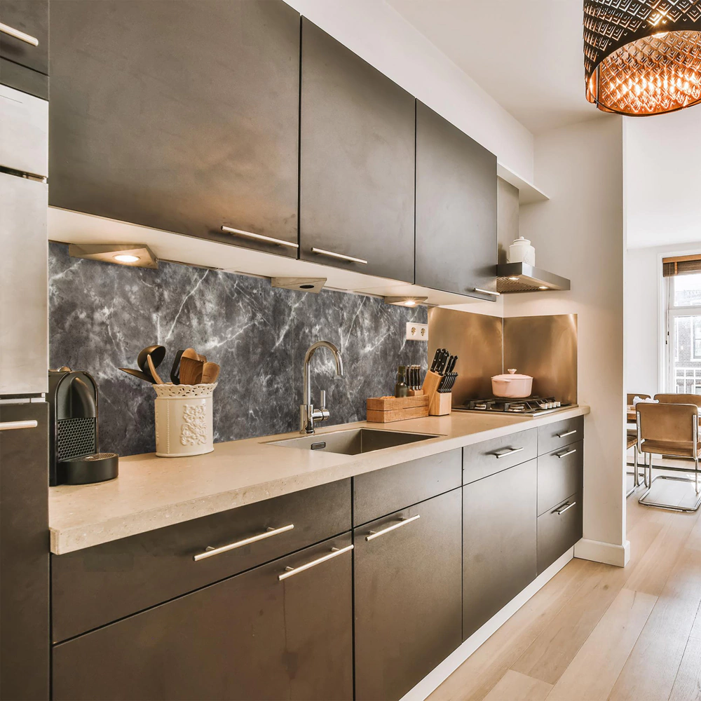 Панель самоклеящаяся 300х600 мм на лавсане Монте Грей 6 шт