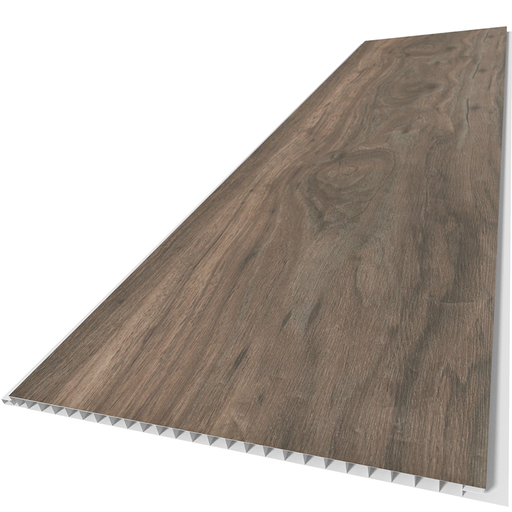 Панель ПВХ ламинированная Грецкий Орех 2700x370x9 мм