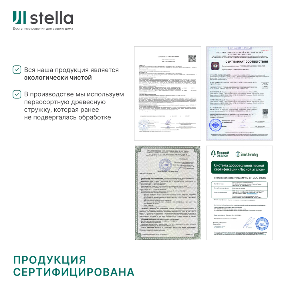 Акустическая панель войлок 3 мм 2780х600х9 мм рейки МДФ Сандграу