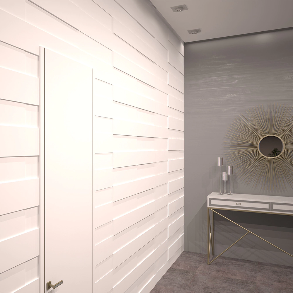 Панели МДФ 3D Белые 1,13 м2