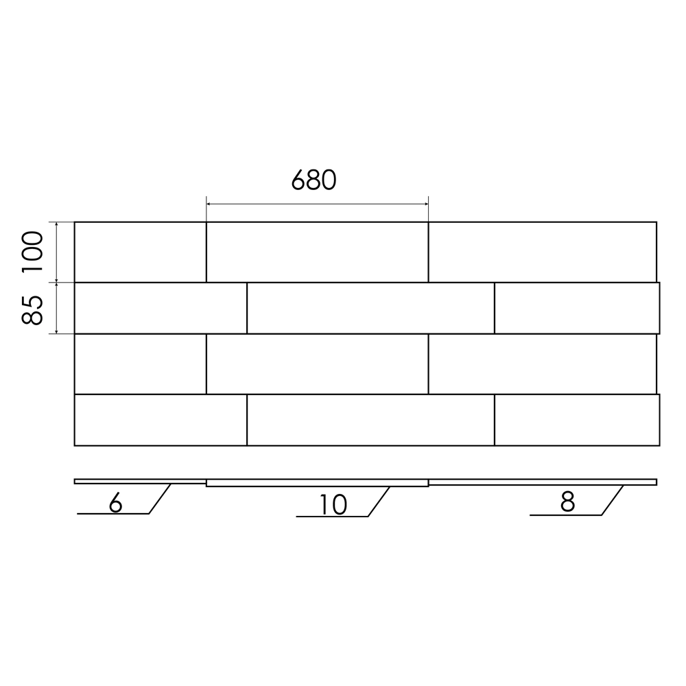 Панели МДФ 3D Белые 1,13 м2