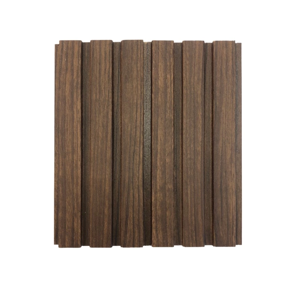 Панель реечная интерьерная МДФ 2800х121х16 мм темный орех