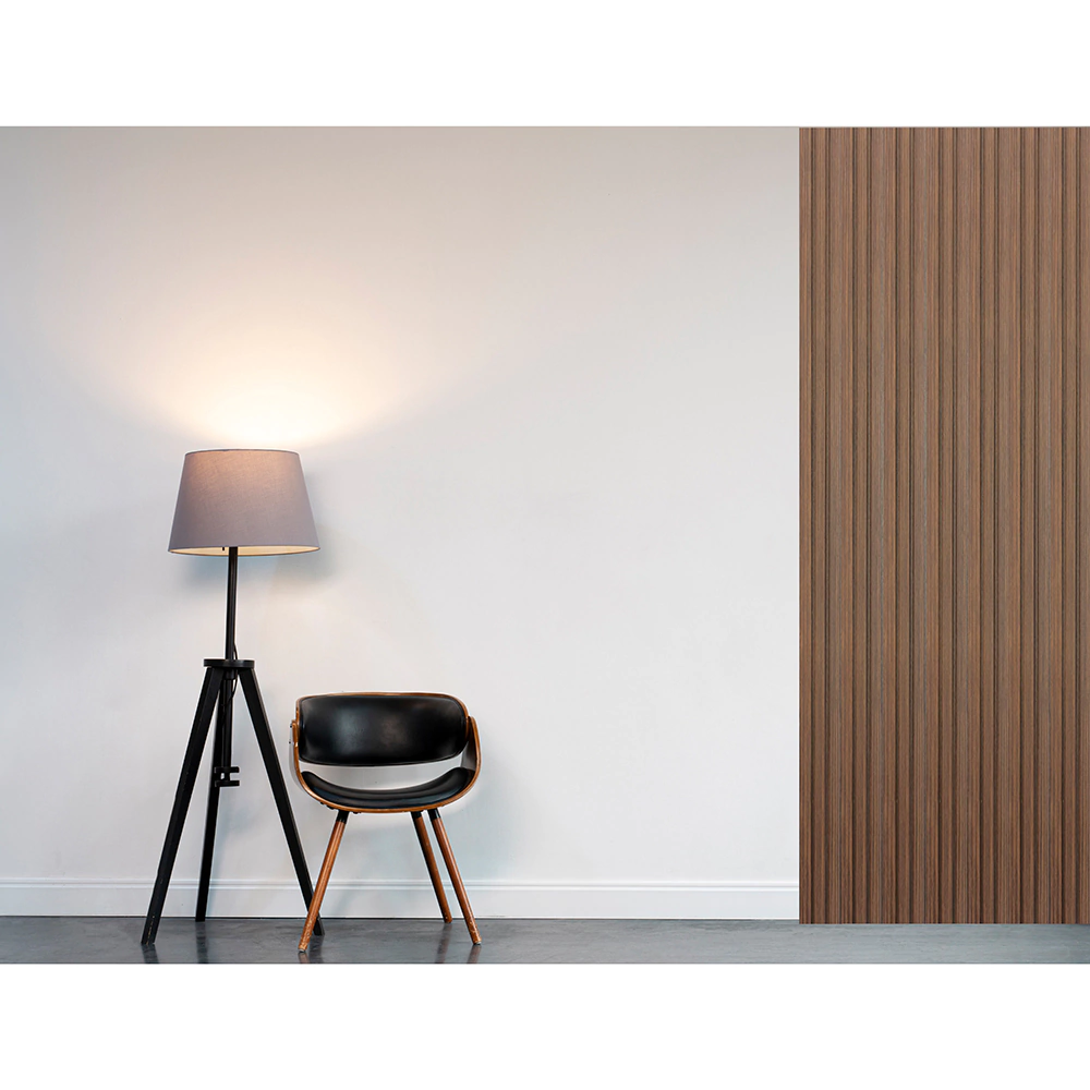 Панель реечная интерьерная МДФ 2800х121х16 мм темный орех