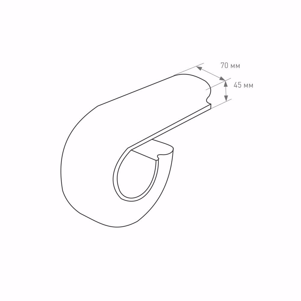 Окончание поручня бук