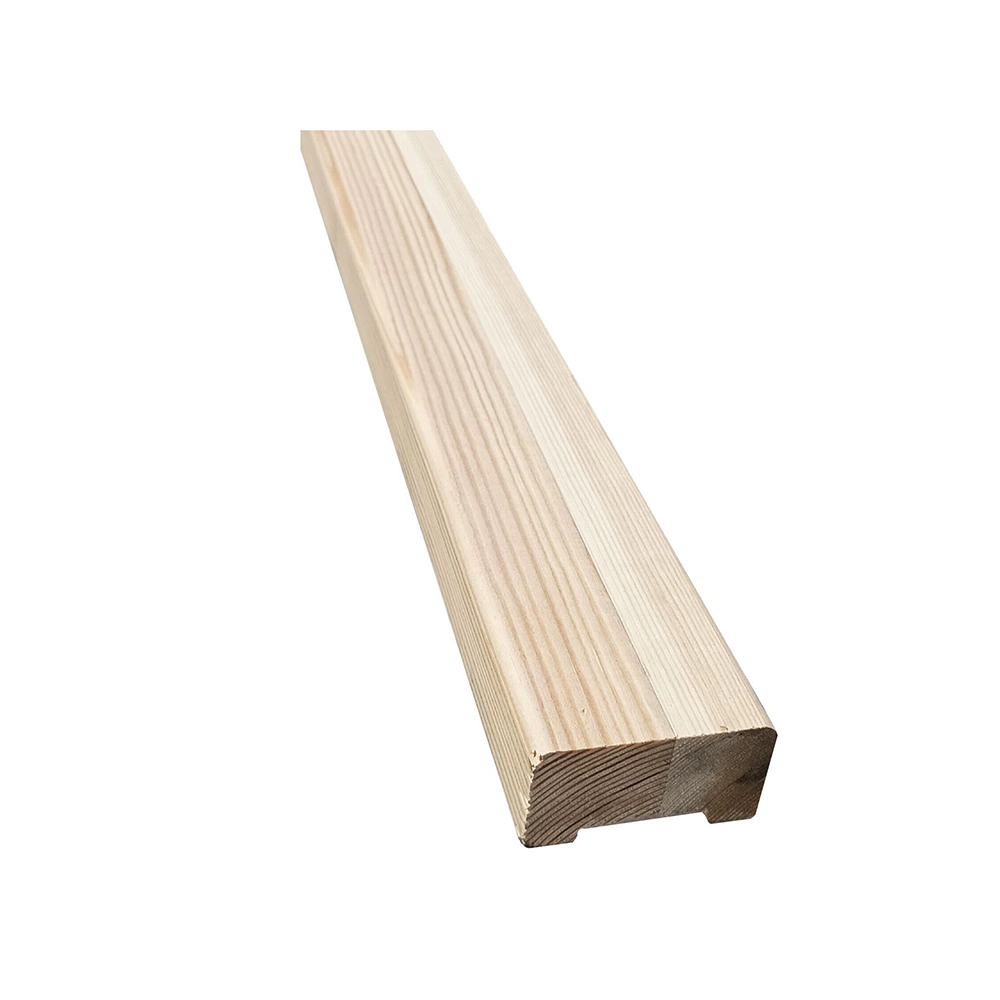 Поручень 40х70х3000 мм с пазом под балясину 50 мм лиственница Экстра