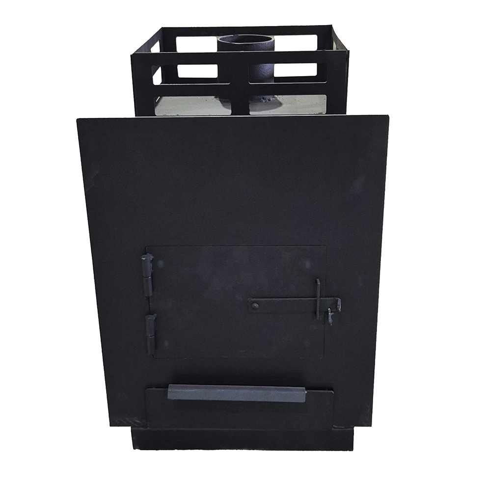 Печь-каменка для бани 8-12 м3 сталь 4 мм черная