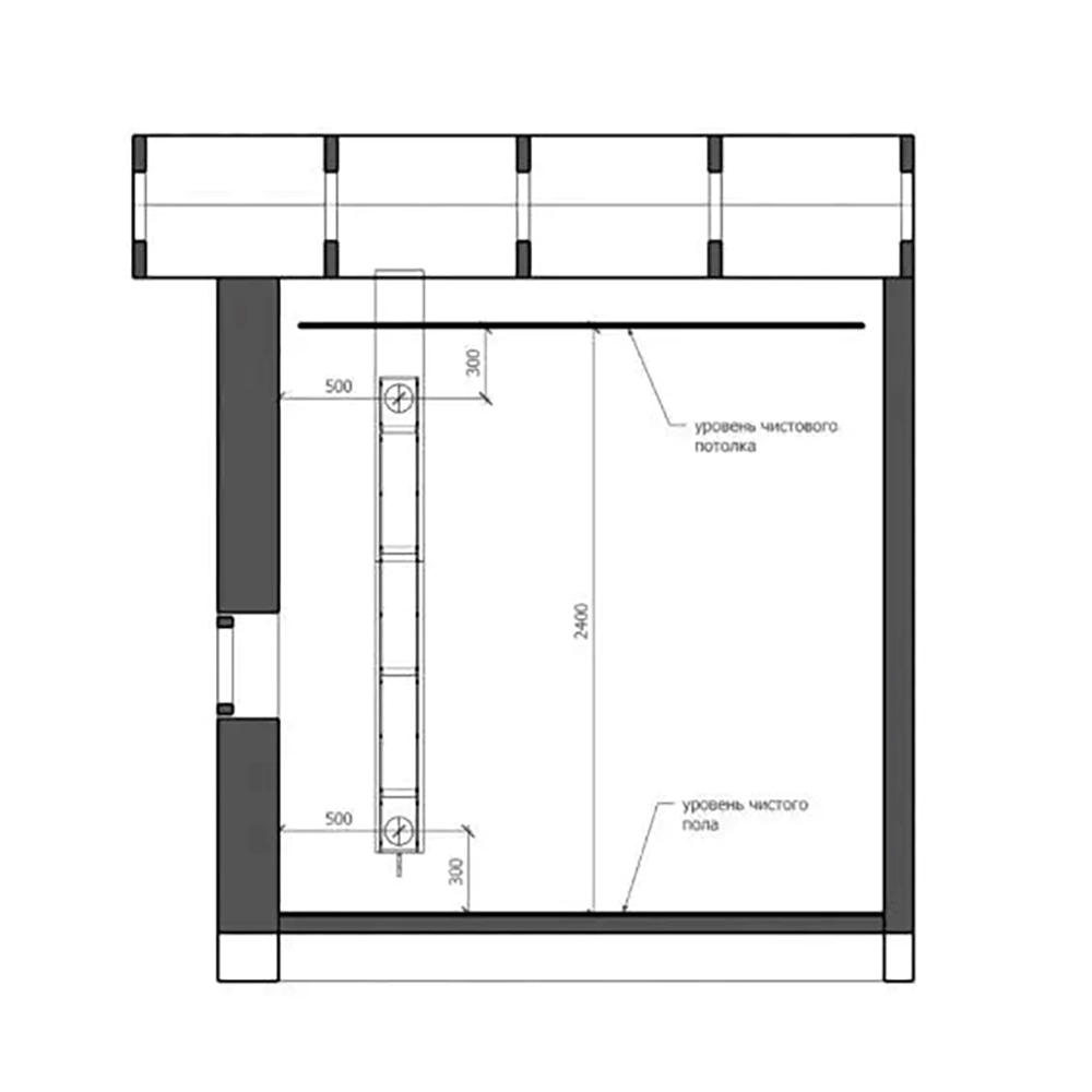 Вентиляция для бани КуБасту прямоугольная/вертикальная нержавеющая сталь 0,5 мм