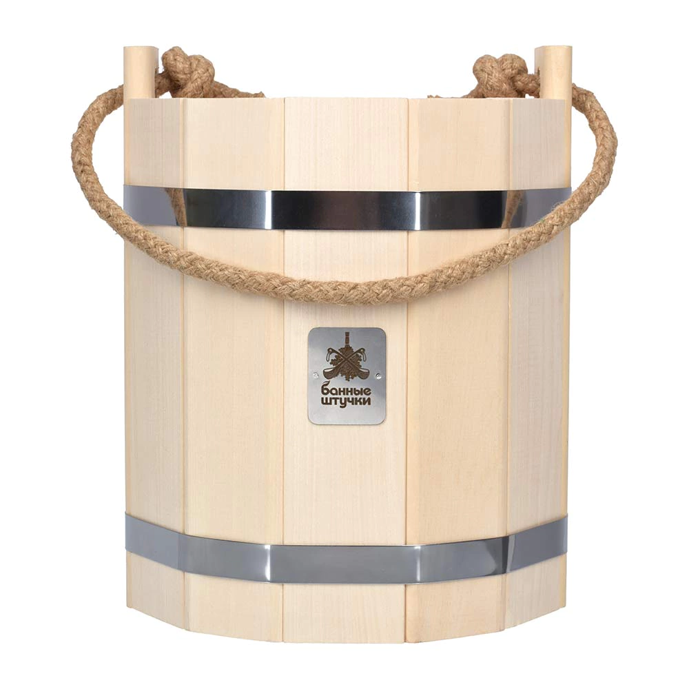 Ведро 9 л система регулировки обручей липа Банные штучки