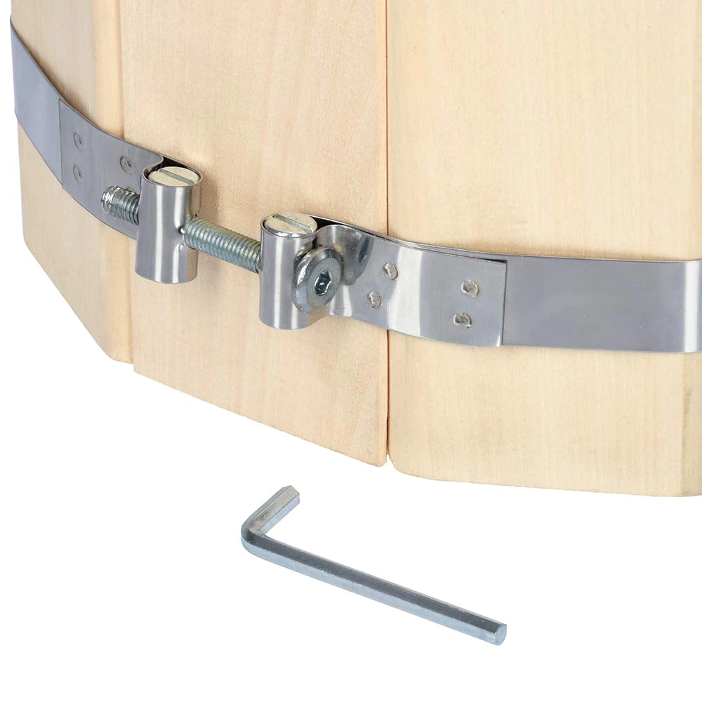 Ведро 9 л система регулировки обручей липа Банные штучки