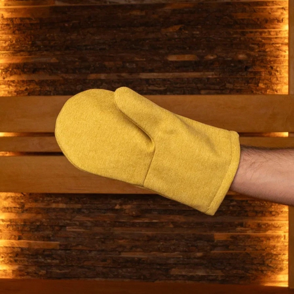 Рукавицы для парения 2 шт цвет горчичный Woodson