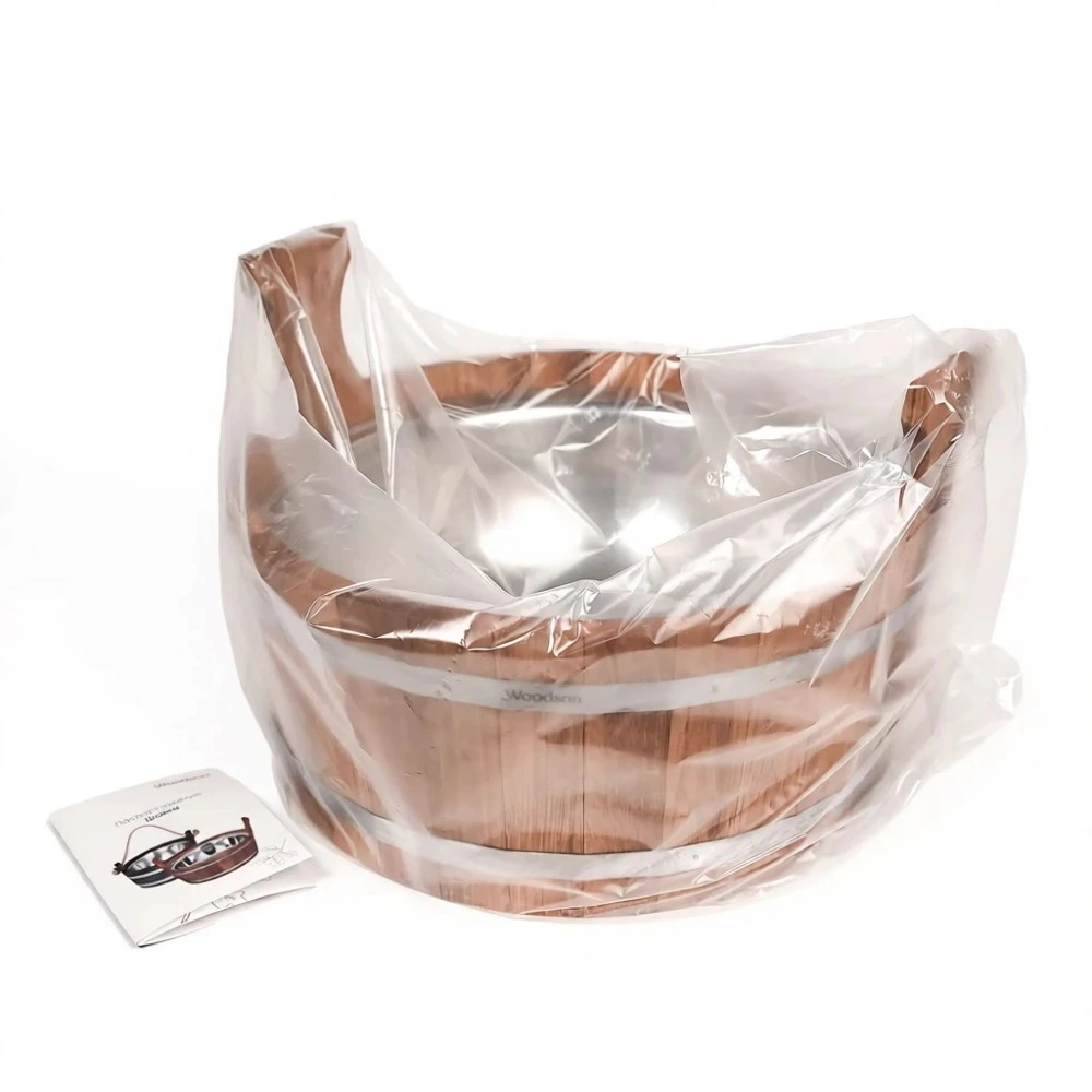 Ушат шайка с нержавеющей вставкой 15 л дуб Woodson