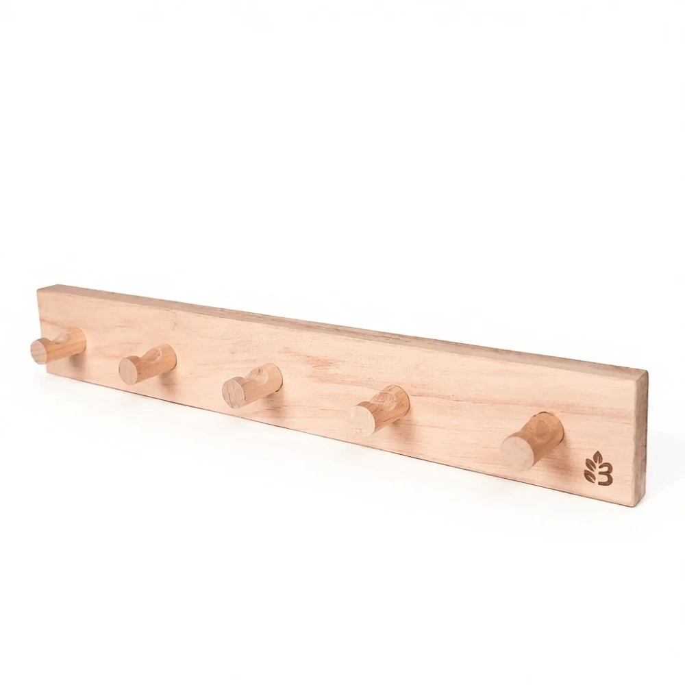 Вешалка для бани 5 крючков ольха Левада