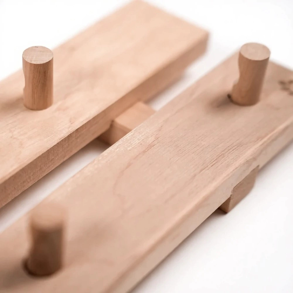 Вешалка для бани 7 крючков 2 ряда ольха Левада