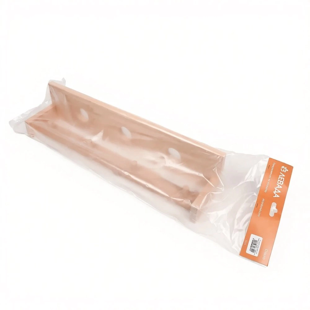 Вешалка с для бани 4 крючка с полкой для трав ольха