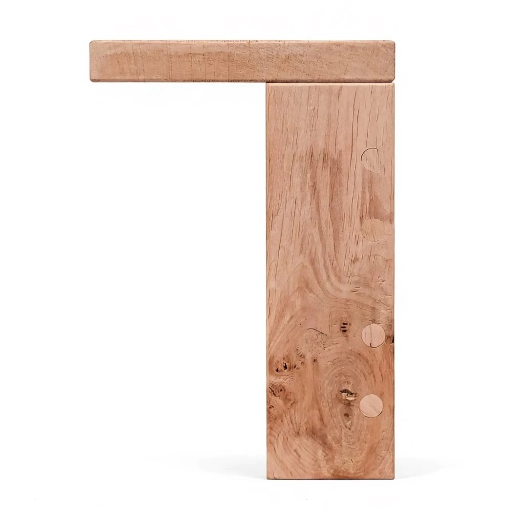 Вешалка для бани 5 крючков 2 ряда с полкой ольха