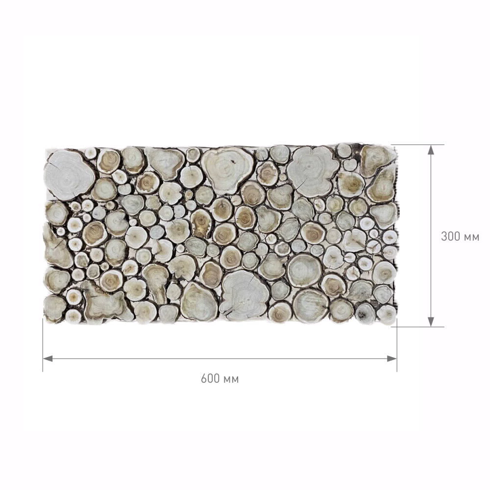 Панно из можжевельника 600х300 мм
