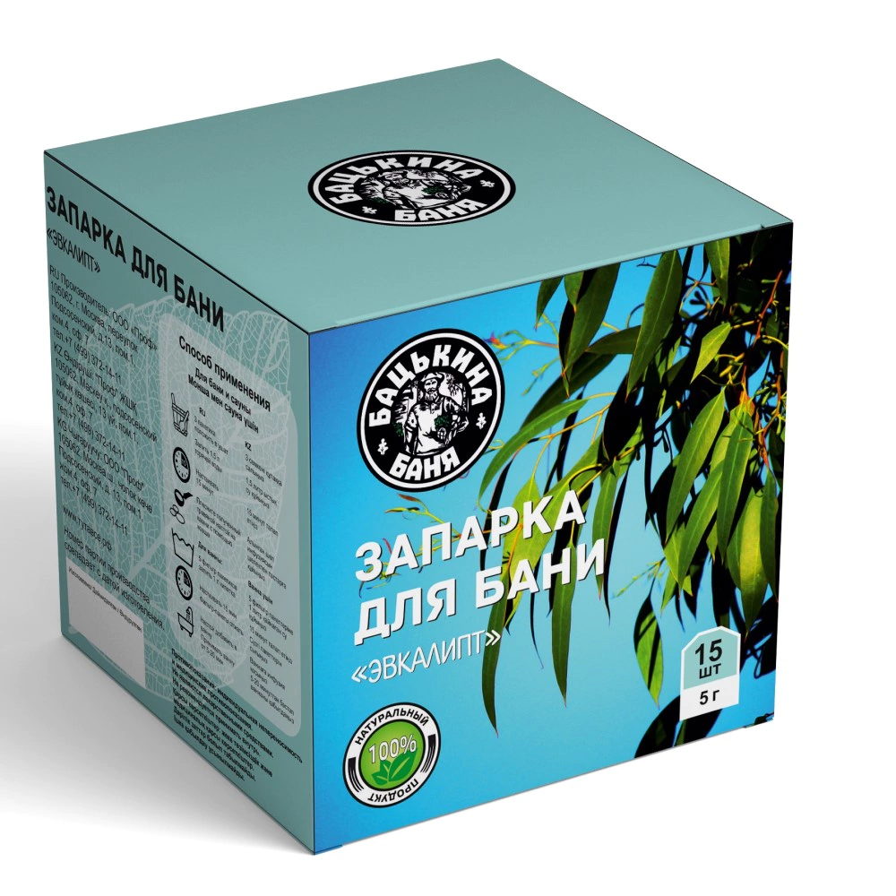 Запарка банная травяная Эвкалипт 15 шт х 5 гр