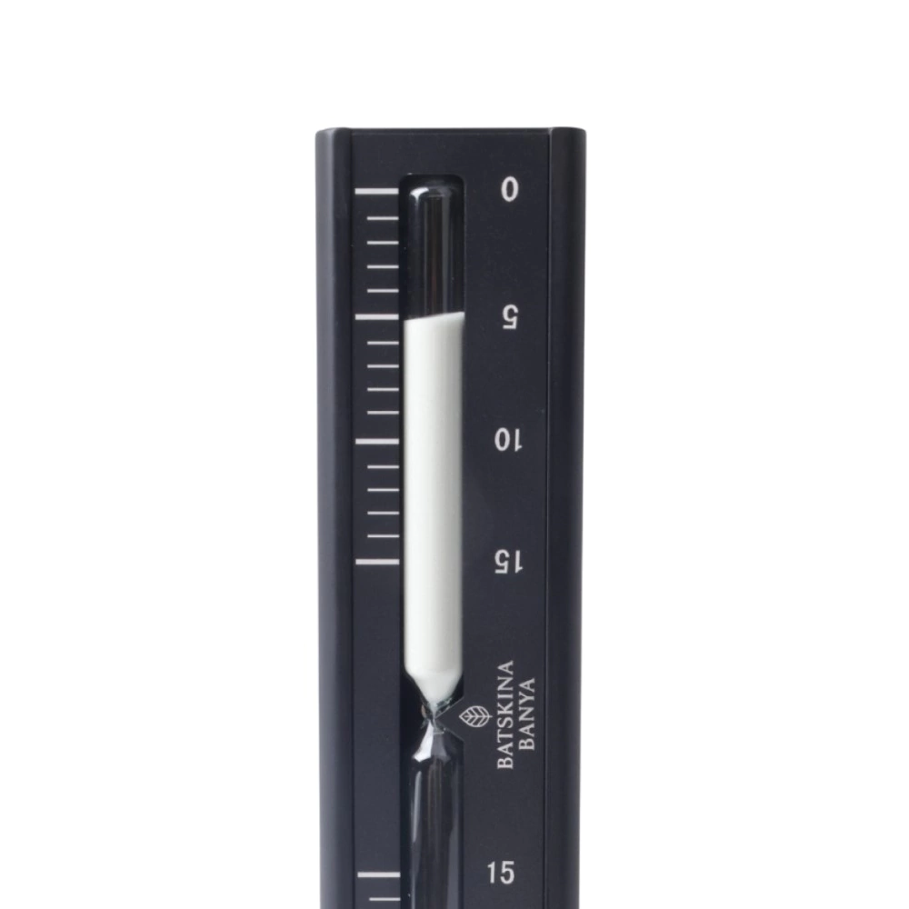 Песочные часы для бани 30х7х3 см Сосна Премиум черный