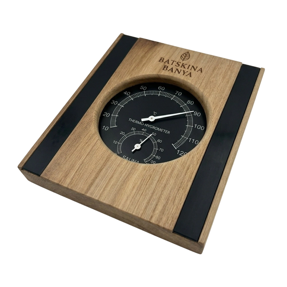 Термометр для бани с гигрометром 16х14,5х3 см Красный кедр Премиум