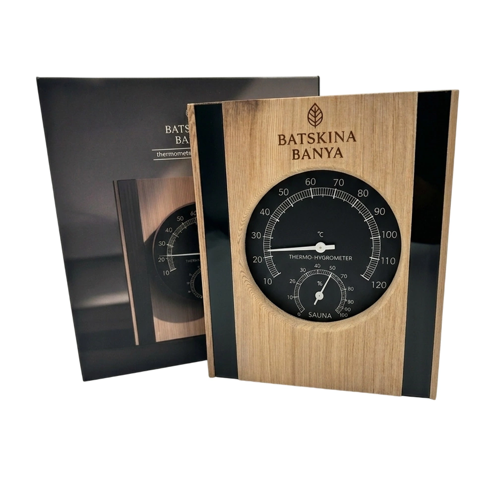 Термометр для бани с гигрометром 16х14,5х3 см Красный кедр Премиум