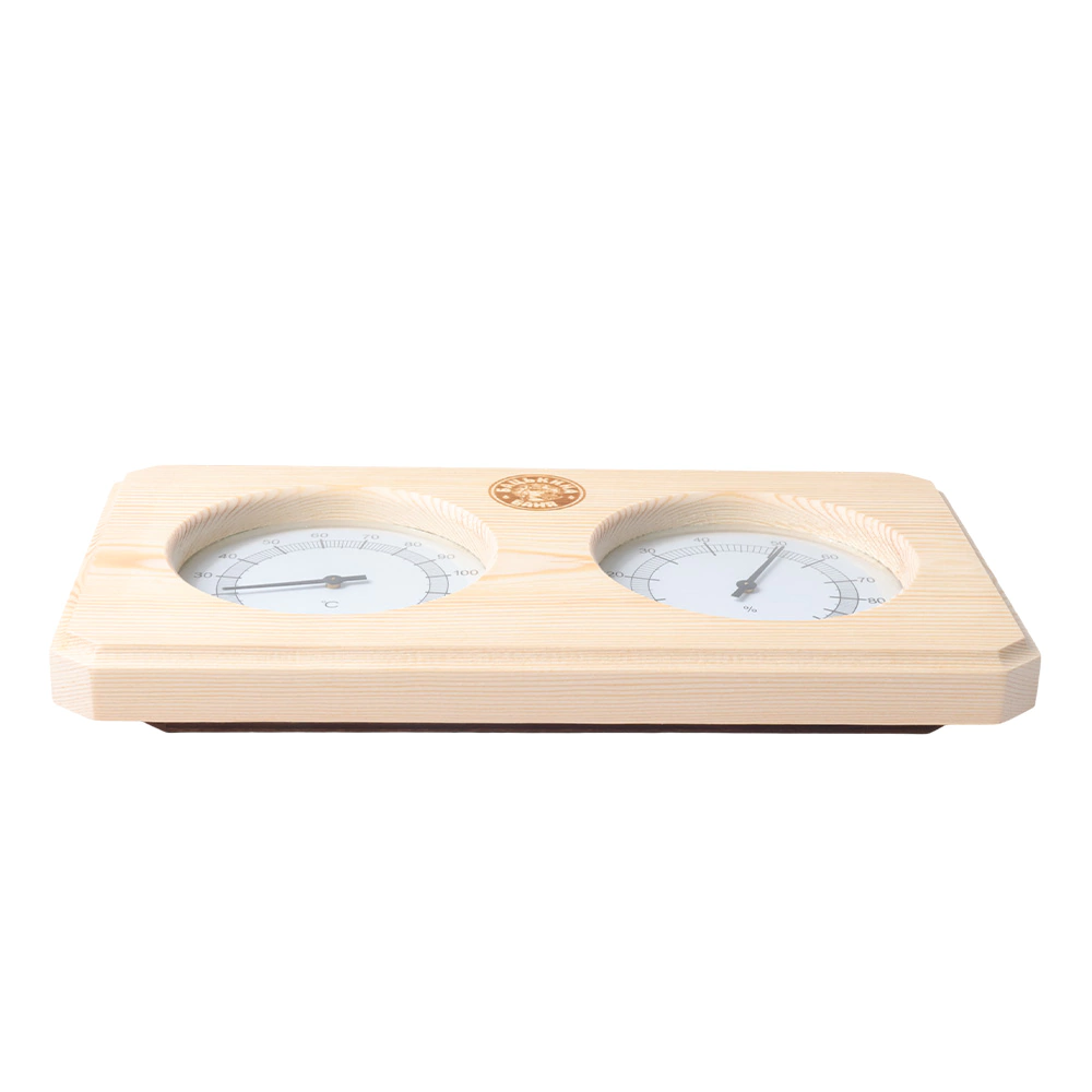 Термометр для бани с гигрометром 26х14х3 см Сосна