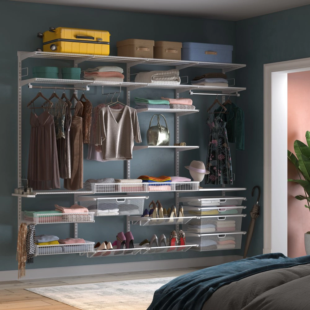 Обувница выдвижная 45 белая 438x427х91 мм Практик HOME