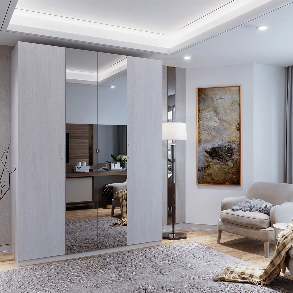 Дверь модульного шкафа elemento распашная 50 см ясень анкор светлый