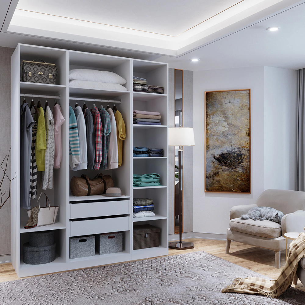 Корпус модульного шкафа elemento 75 см белый