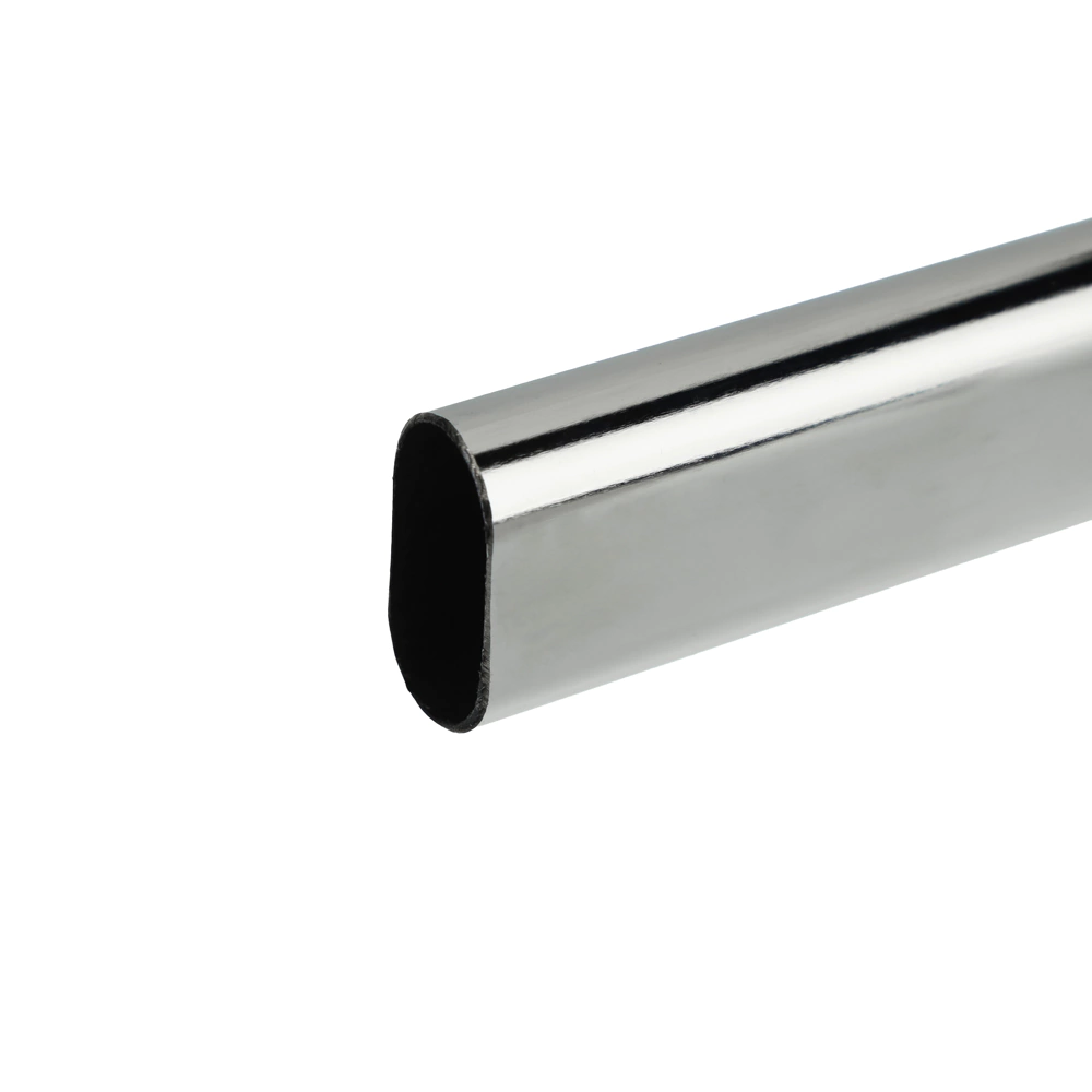 Штанга мебельная овальная elemento 75 см 30x15 мм хром