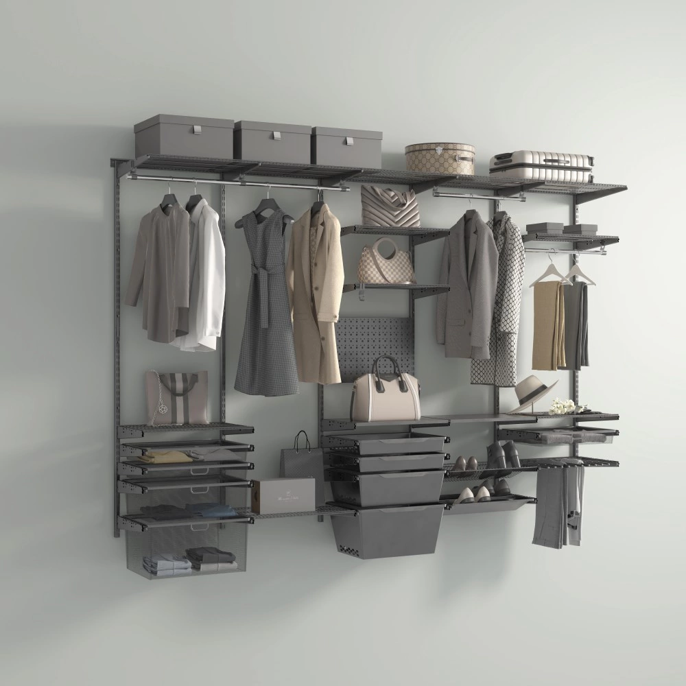 Панель перфорированная 60х40 графит 598x382x18 мм Практик HOME