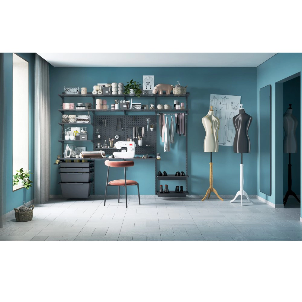 Панель перфорированная 90х40 графит 900x382x18 мм Практик HOME