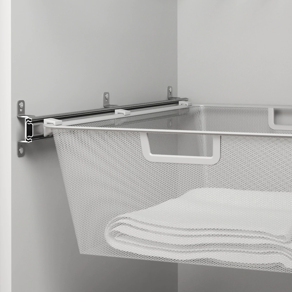 Корзина мелкосетчатая Ш75 см 643х555х185 мм белая Larvij