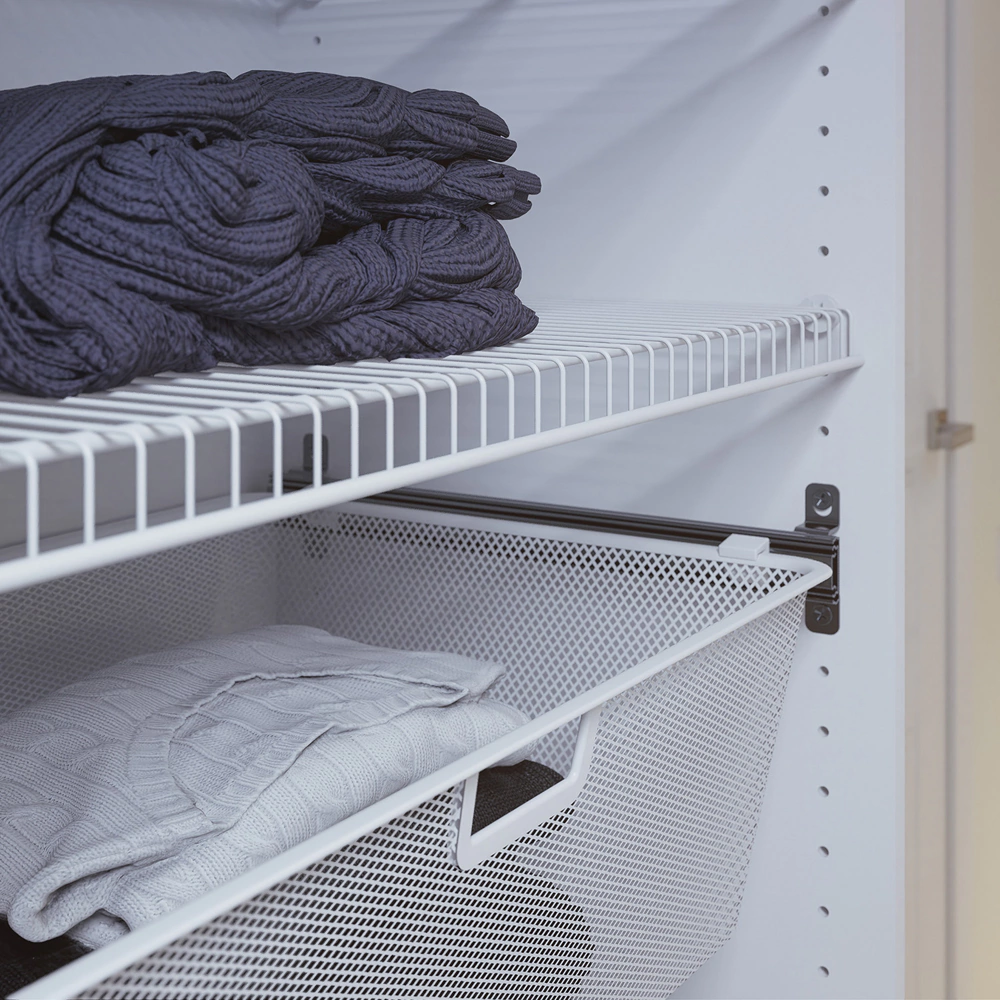 Полка проволочная Ш75 см 715x556 мм белая Larvij