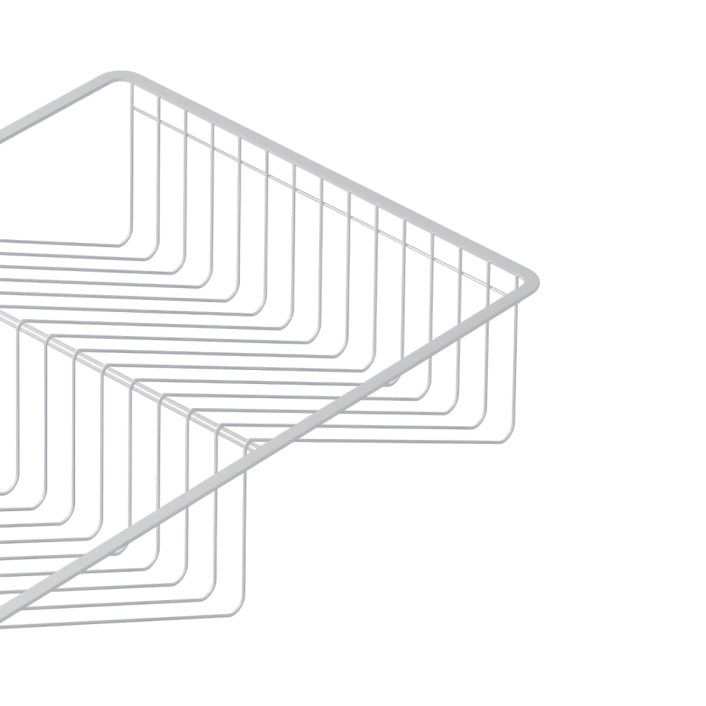 Обувница проволочная Ш50 см 393х555х130 мм белая Larvij