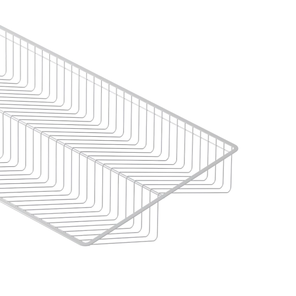 Обувница проволочная Ш100 см 893х555х130 мм белая Larvij