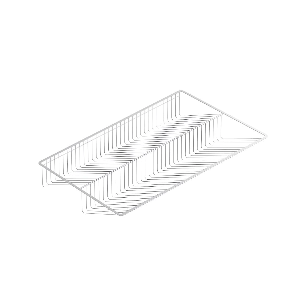 Обувница проволочная Ш100 см 893х555х130 мм белая Larvij