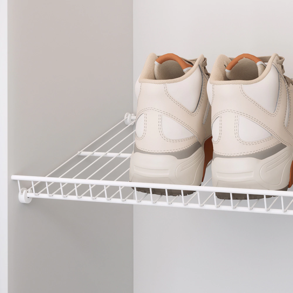 Держатель для проволочной полки белый 6 шт Larvij