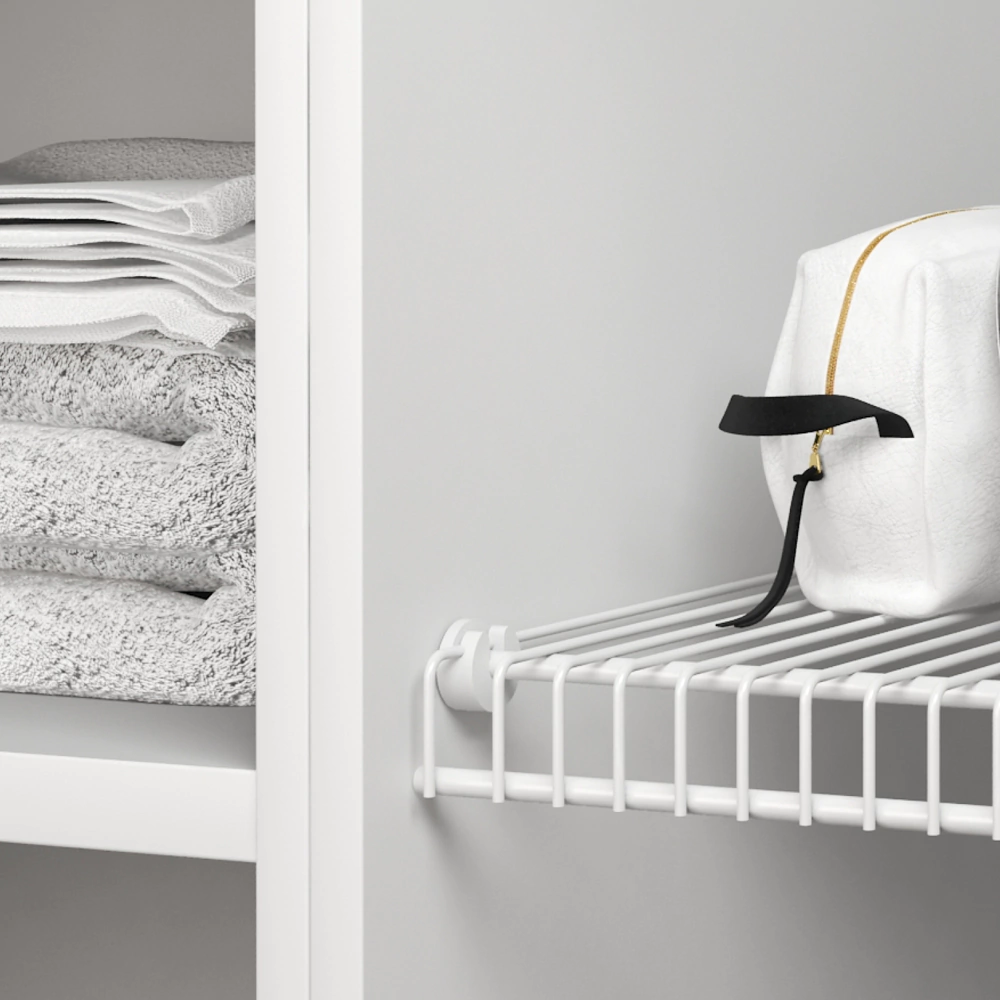 Держатель для проволочной полки белый 6 шт Larvij