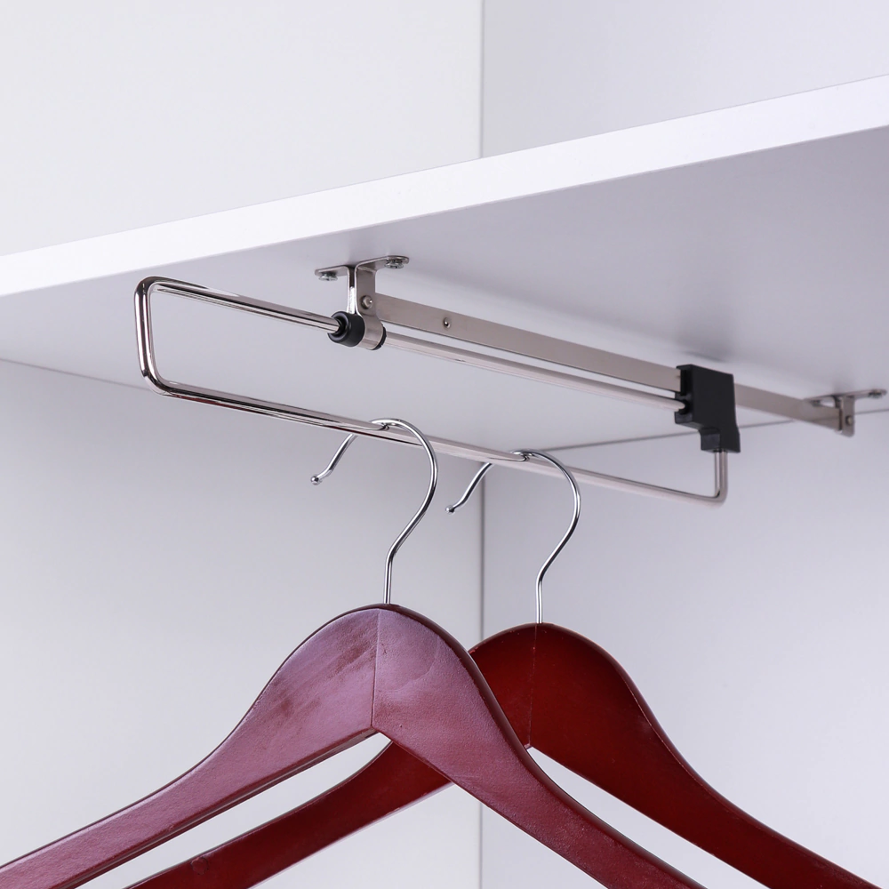 Штанга выдвижная 350 мм никель Larvij