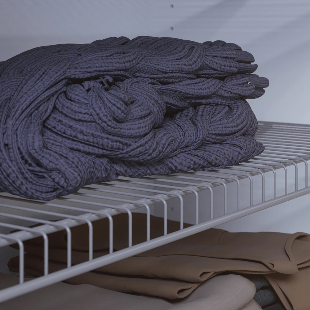 Полка проволочная Ш50 см 462x556 мм серая Larvij